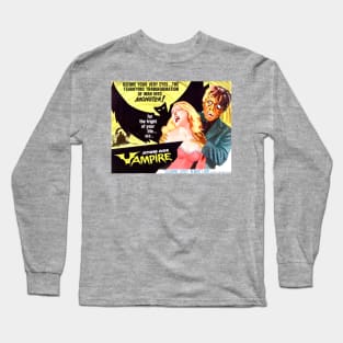 Classic Horror Movie Lobby Card - Atom Age Vampire Long Sleeve T-Shirt